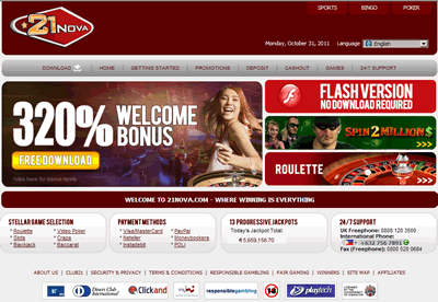 21 Nova Online Casino